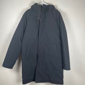 Abercrombie & Fitch Womens Black Hooded Parka Jacket Medium NEW